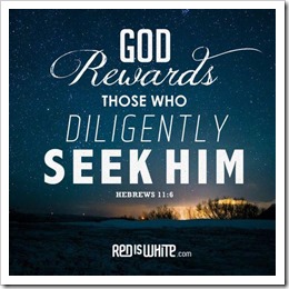 God rewards those who seek him