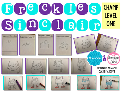 Go Noodle Brain Breaks Draw and Write 1