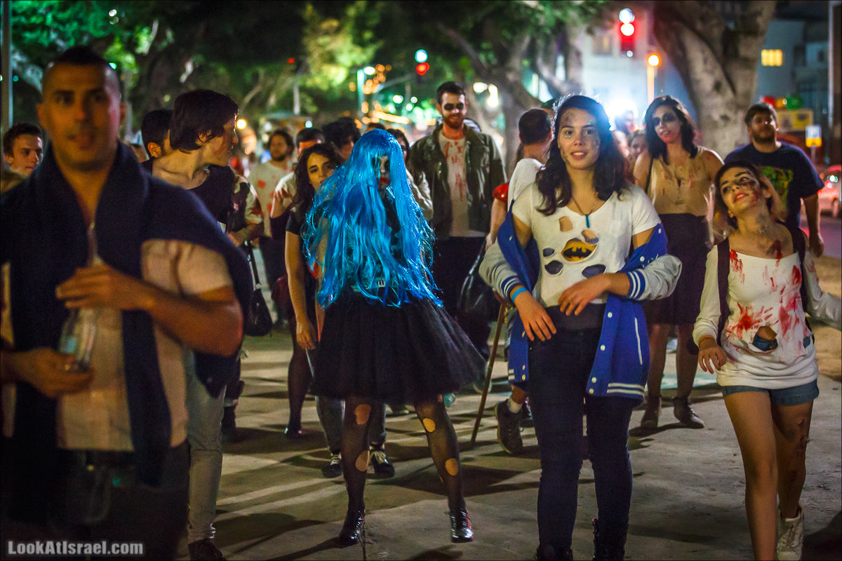 LookAtIsrael.com - Парад зомби в Тель Авиве | Zombie walk TLV, Tel Aviv 2015 |  מצעד זומבים בתל אביב, צעדת הזומבים, זומבי ווק