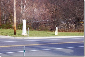 First Toll Gate House, toll gate post and mile marker post