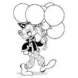 Dibujo de payaso para colorear