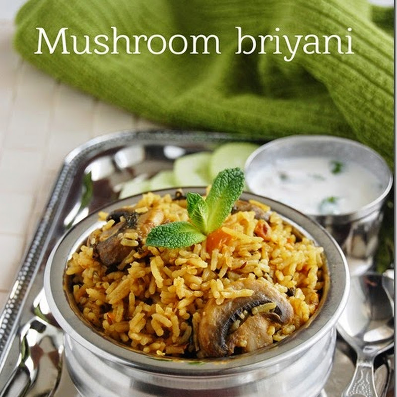Mushroom briyani
