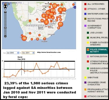 SAPS criminality against minorities Jan2010 to Dec 2011