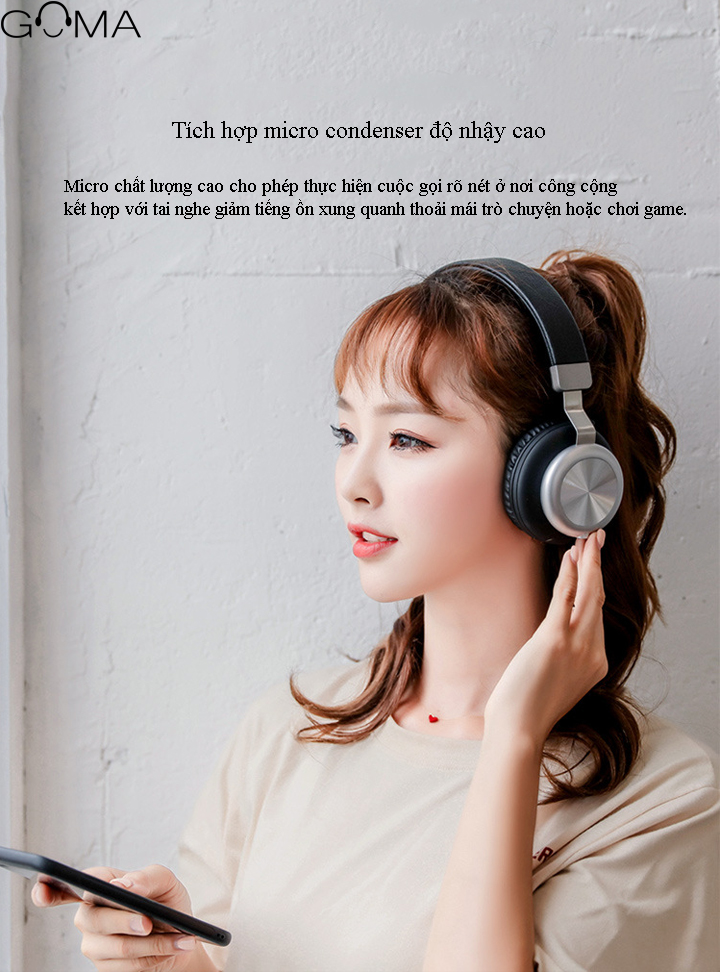 Tai nghe chụp tai Bluetooth Qilian BH2