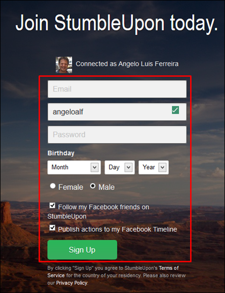 Veja apenas o que mais lhe agrada na internet -StumbleUpon - Visual Dicas