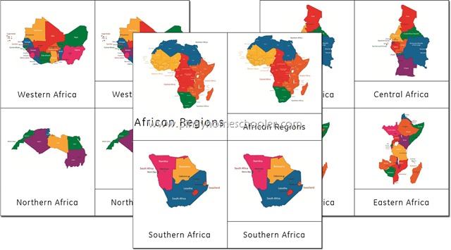 Africa Continent Maps