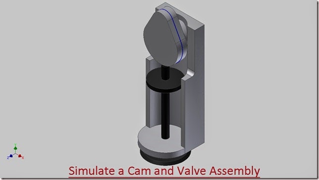 Simulate a Cam and Valve Assembly