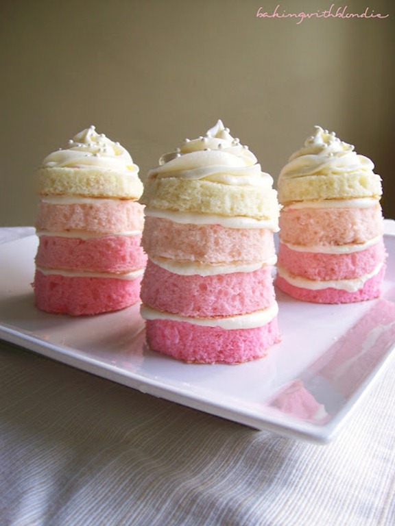 ombre cupcakes