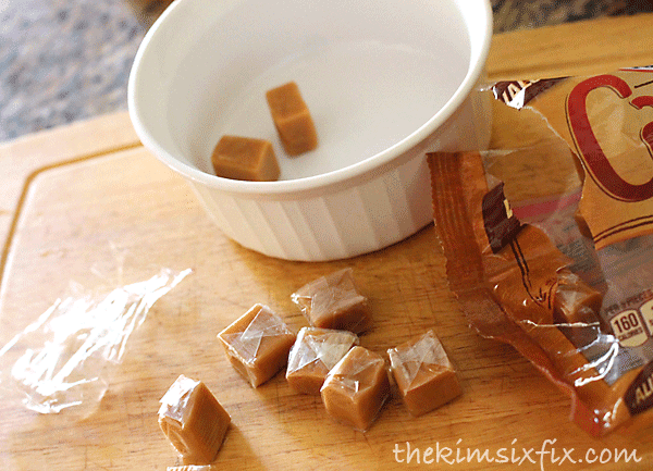 Unwrapping caramels