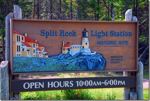 Split Rock Lighthouse Sign