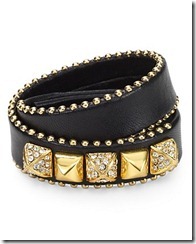 Juicy Couture Leather Wrap Around Bracelet
