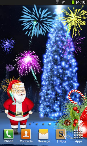 Christmas Fireworks Wallpaper