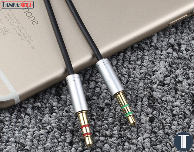 cáp gộp audio tai nghe và micro JSJ C1-2