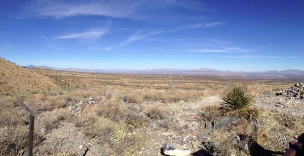 A view from a highpoint along the Kartchner Caverns Foothills Loop