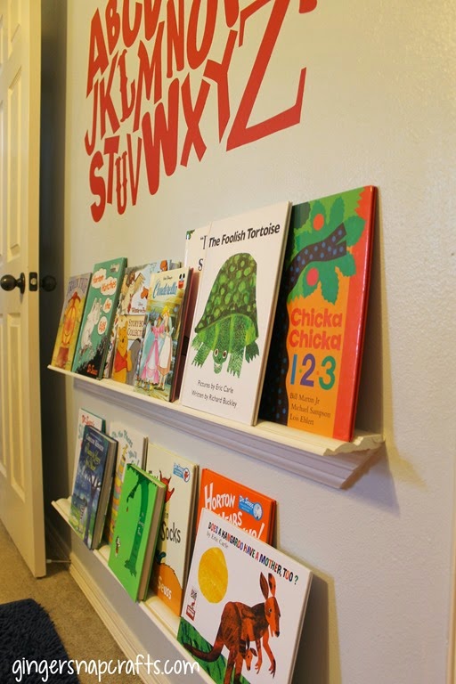 book shelf at GingerSnapCrafts.com