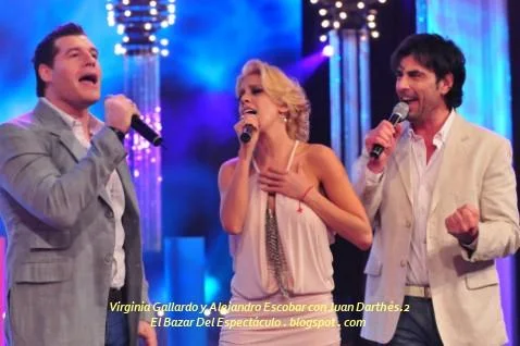 Virginia Gallardo y Alejandro Escobar con Juan Darthés.2.JPG