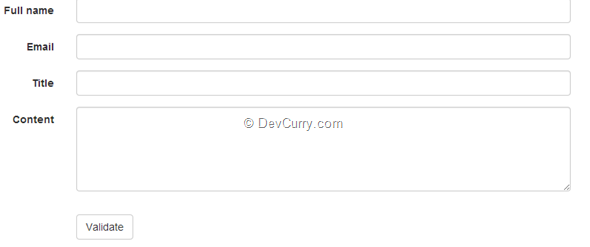 jquery-form-validate