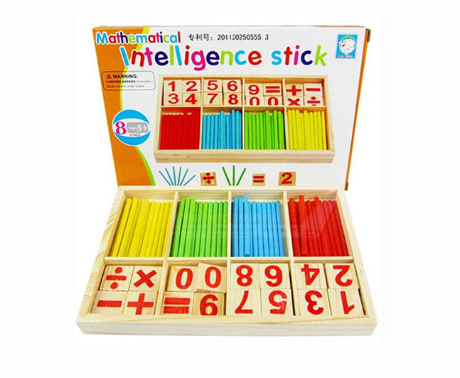 Bộ que tính cho bé bằng gỗ Bộ que tính cho bé bằng gỗ