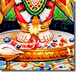 Lord Vishnu's lotus feet