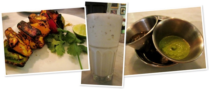 View Lassi, Paneer Tikka