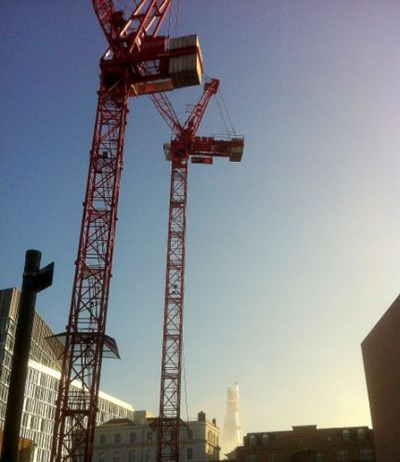 Cranes over London