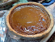 pumpkin pie, homemade crust
