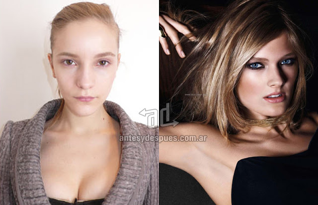 Photos of top model Constance Jablonski without makeup