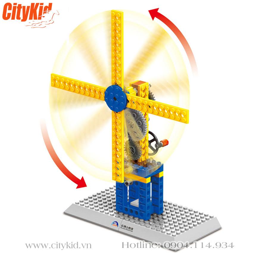 Đồ chơi lắp ráp mô hình cối xay gió Đồ chơi lắp ráp Wange 1302