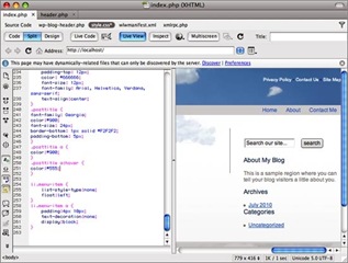 Classe CSS pour le menu afin de personnaliser un thème Wordpress avec Dreamweaver