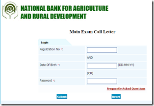 NABARD Call Letter
