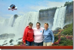 Pam, Gin and Syl at Niagara Falls Cave of the Winds