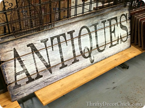 antiques sign world market