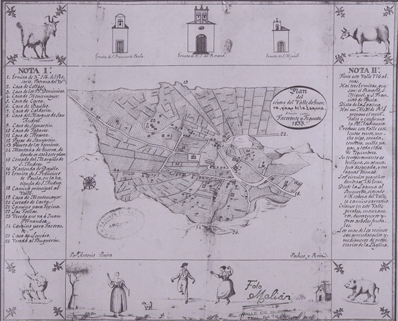 (pulsa para ampliar) Mapa de Valle de Guerra Realizado por D. Antonio Pereira en el Ao 1833, Cuyo original, s encuentra en el museo Tabares de Nava de La Laguna. Mapa de Valle de Guerra Realizado por D. Antonio Pereira en el Ao 1833, Cuyo original, s encuentra en el museo Tabares de Nava de La Laguna.