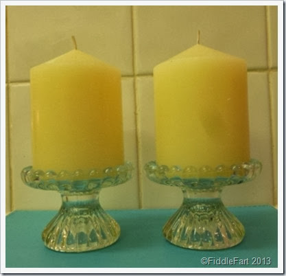 Charity shop candle sticks