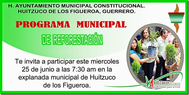 Programa Municipal de Reforestación  2014