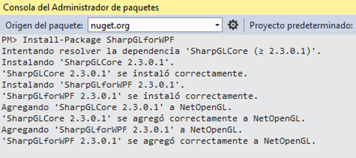 Instalar SharpGL