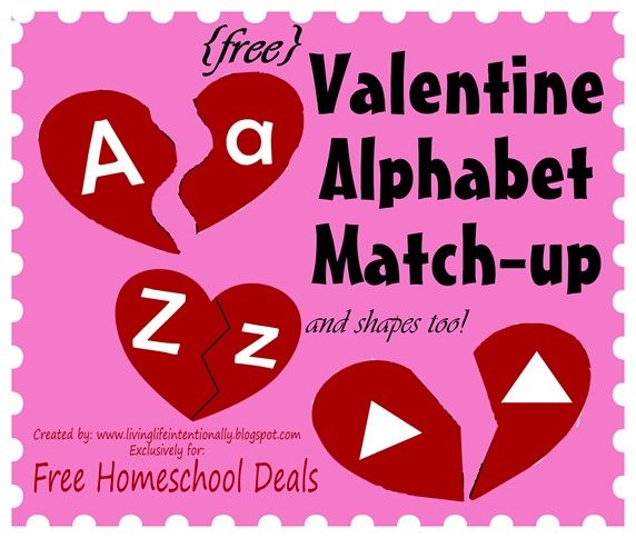 free valentine alphabet match up printables download