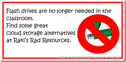 Use cloud storage to back up your teaching resources and help your students to save their work.  Find out more at Raki's Rad Resources.