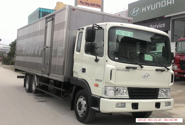 xe tải hd210 hyundai 13,5 tấn thùng kín