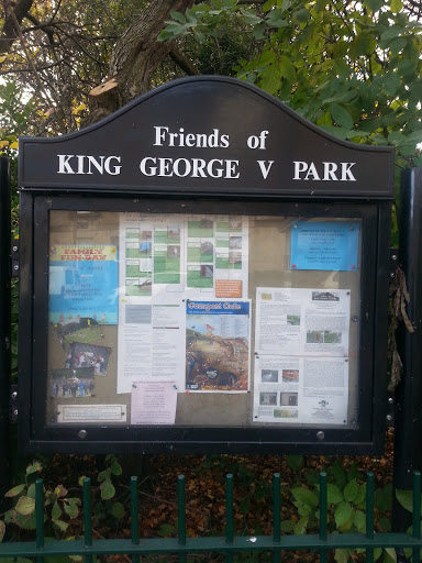 King George V Park Info Board