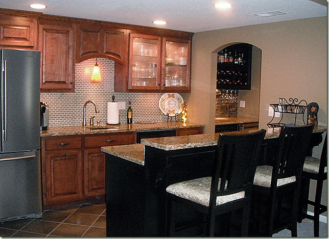 family room bar, countertops, granite, remodel, second kitchen
