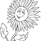 DIBUJOS DE GIRASOLES PARA COLOREAR
