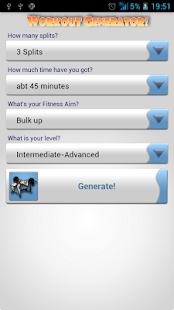 Gymme Workout Generator