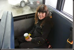 Cheryl on the Bus