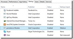 startup in windows 8