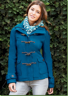 Emma Hooded Toggle Coat with Thinsulate