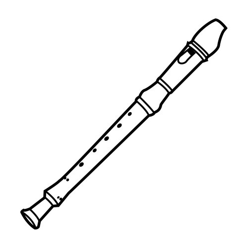 Resultado de imagen de flauta colegio dibujo