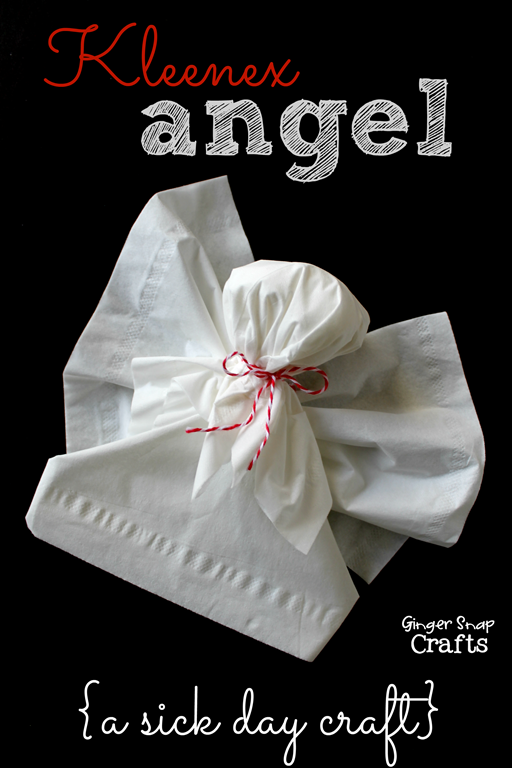 Kleenex Angel from GingerSnapCrafts.com #KleenexTarget #ad