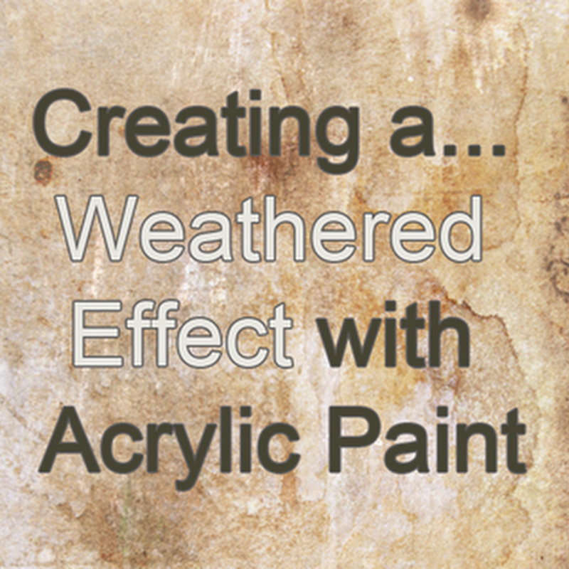 How to Create a Vintage, Rust, Aged and Crackle Effect with Acrylic Paint