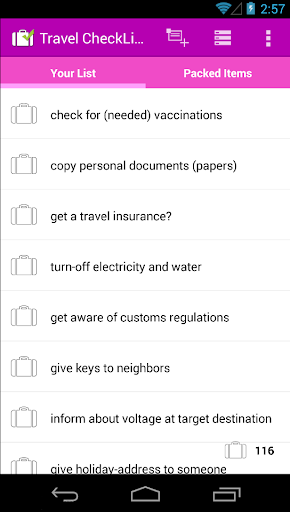 【免費旅遊App】Travel CheckList PRO-APP點子